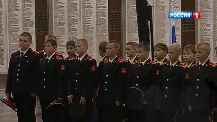 Посвящение в суворовцы проходит на Поклонной горе