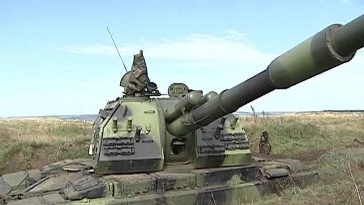 На учениях артиллерии под Оренбургом - почти как в тире