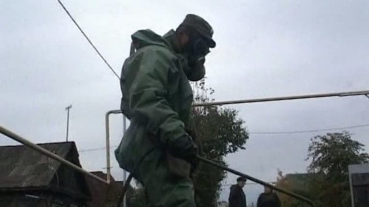 После потопа на улицы Комсомольска-на-Амуре вышла химзащита