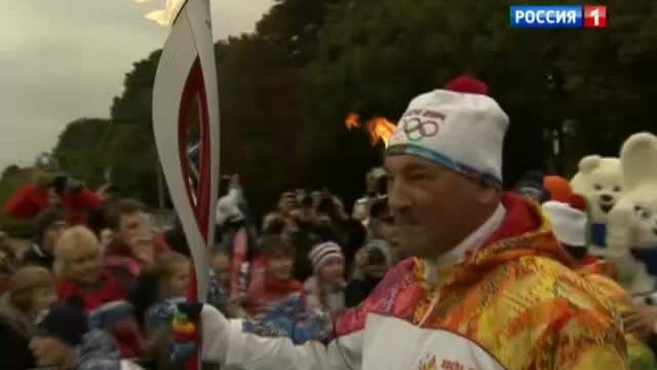 Олимпийский огонь в Москве