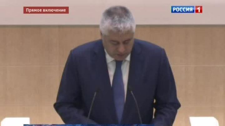 Владимир Колокольцев отчитался сенаторам о работе МВД