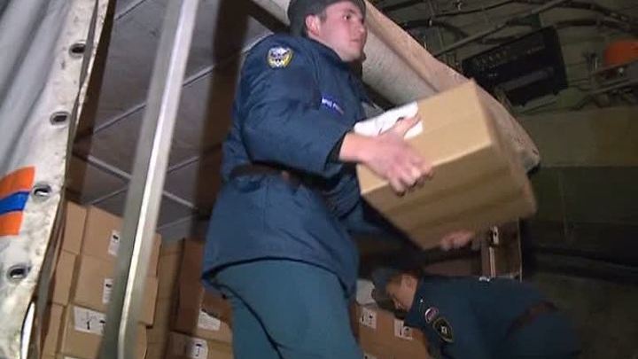Борт МЧС с 40 тоннами продуктов отправился в Якутию