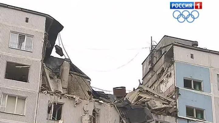 Взрыв в 9-этажке попал в объектив камеры видеонаблюдения