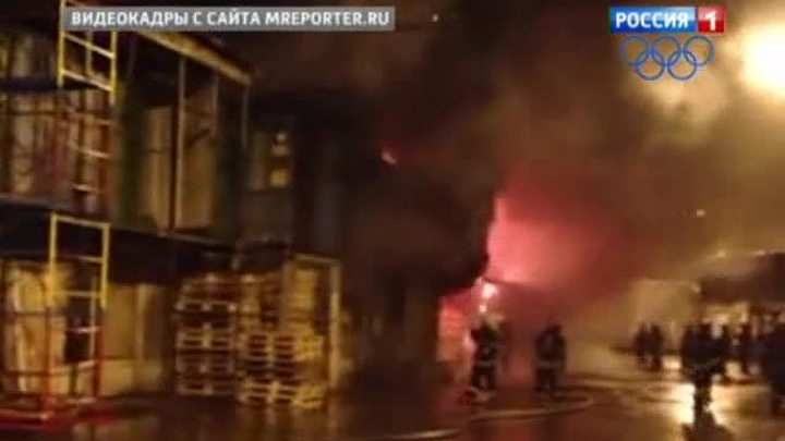 В Москве ищут виновников пожара на Кунцевском строительном рынке