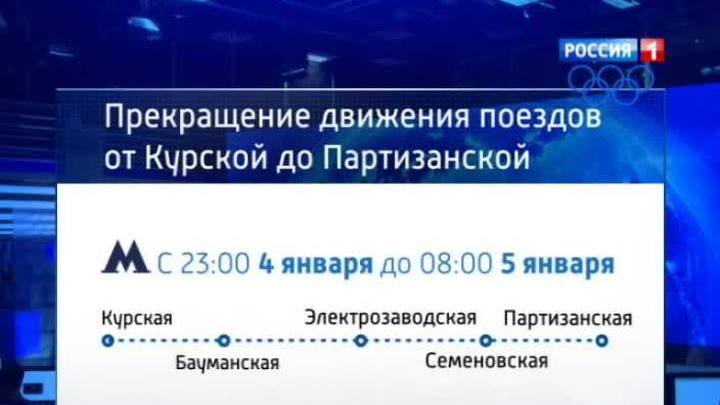 В январе на участке от "Киевской" до "Курской" поезда ходить не будут