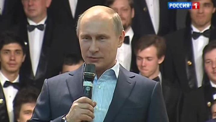 Владимир Путин сыграл на рояле для студентов МИФИ