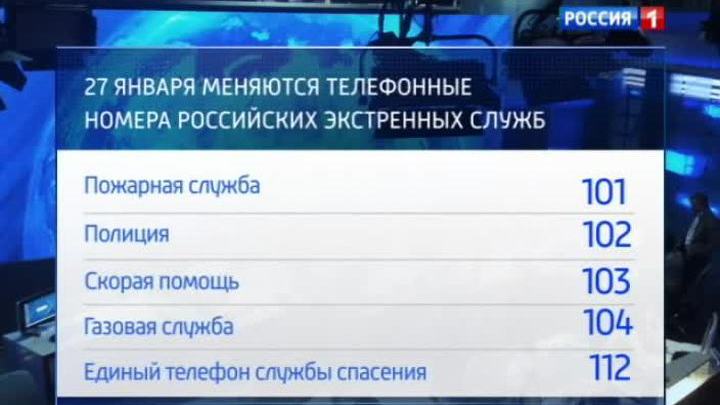 Номера экстренных служб стали трехзначными