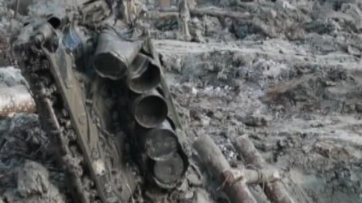Из белорусских болот подняли сбитый во время ВОВ самолет