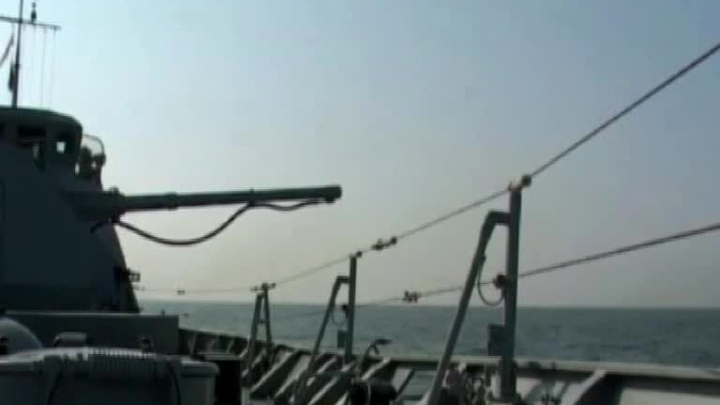 Российские военные суда вышли в Каспийское море для маневров