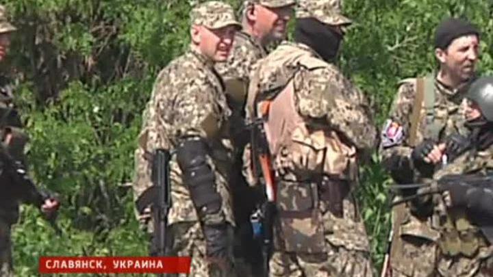 На окраине Славянска продолжаются боестолкновения