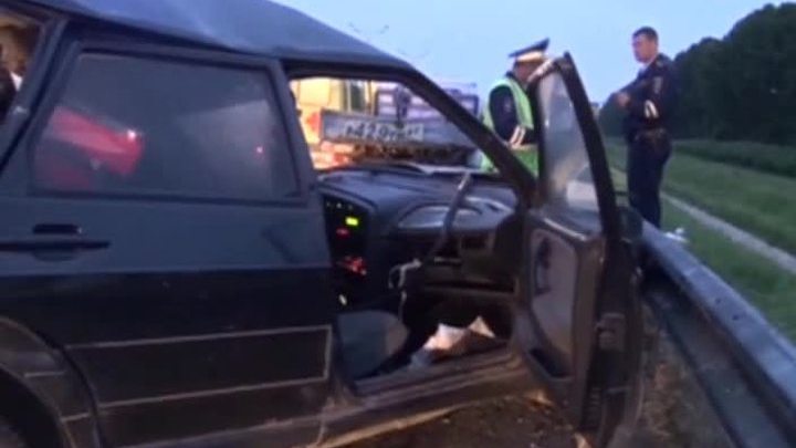 ДТП на МКАД: "Жигули" в смятку