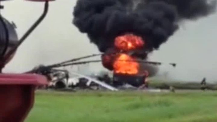 В Хабаровске сгорел Ми-26, принадлежащий МЧС