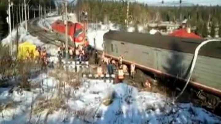 Северный ход Транссиба полностью остановлен из-за столкновения поездов