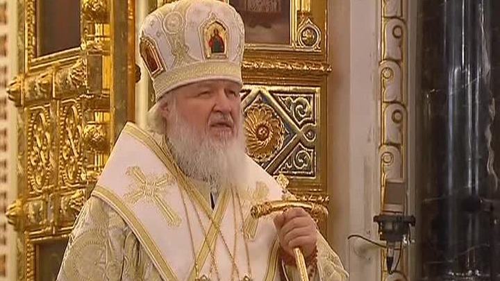 Патриарх провел в храме Христа Спасителя новогодний молебен
