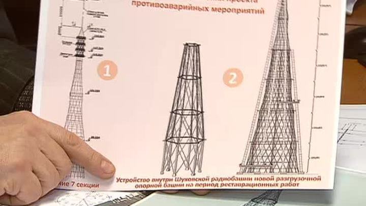 Шуховскую башню поддержат внутренним шестигранником