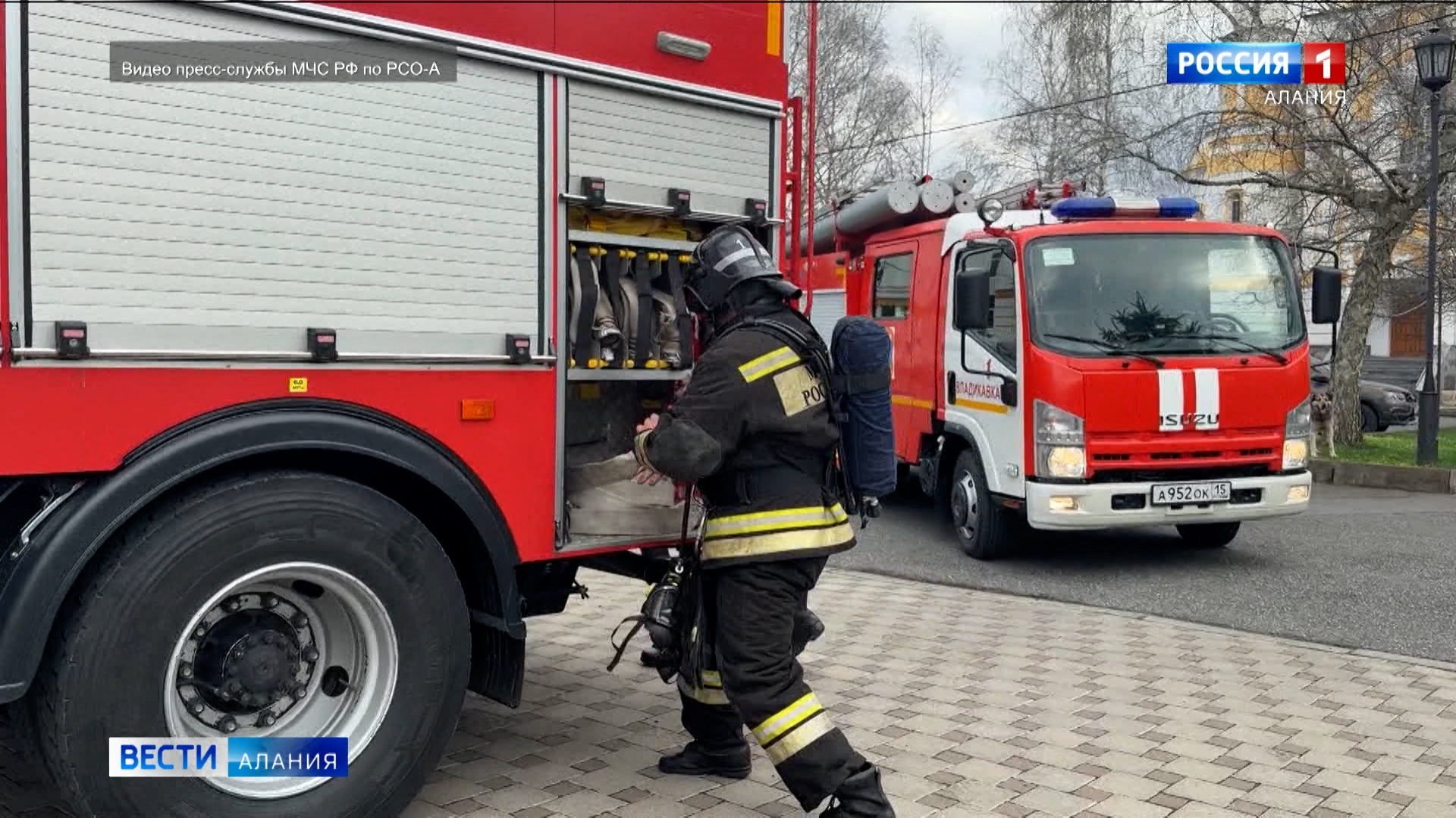Огнеборцы провели учения в кафедральном соборе святого Георгия Победоносца