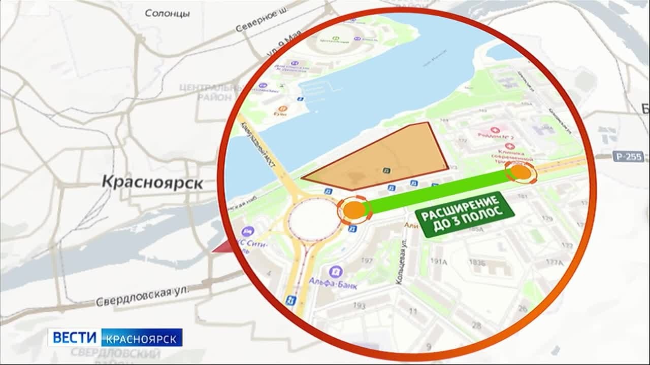 Предмостная площадь Красноярска зарастает мусором
