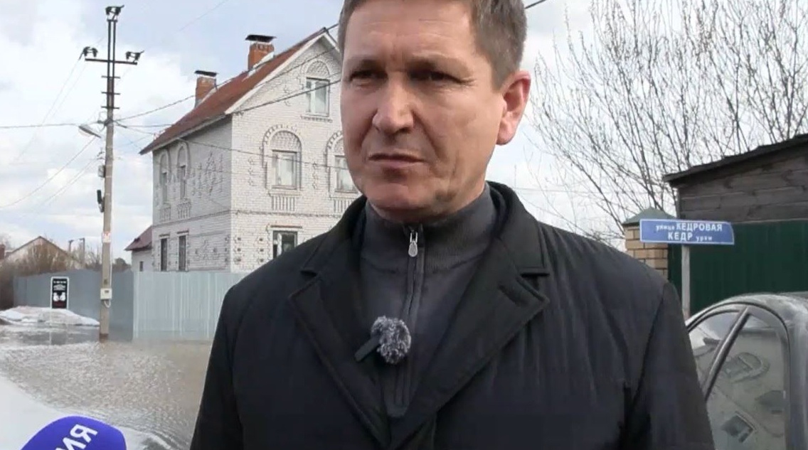 Паводковую ситуацию в Нольке оценил врио мэра Йошкар-Олы Антон Трудинов