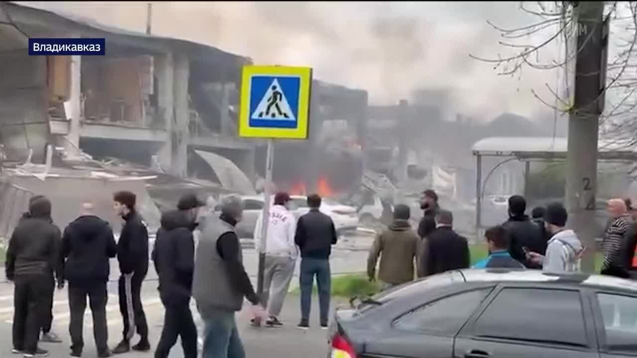 Во Владикавказе сгорел склад пиротехники