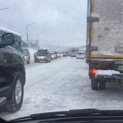 В Забайкалье из-за метели встала трасса А-350