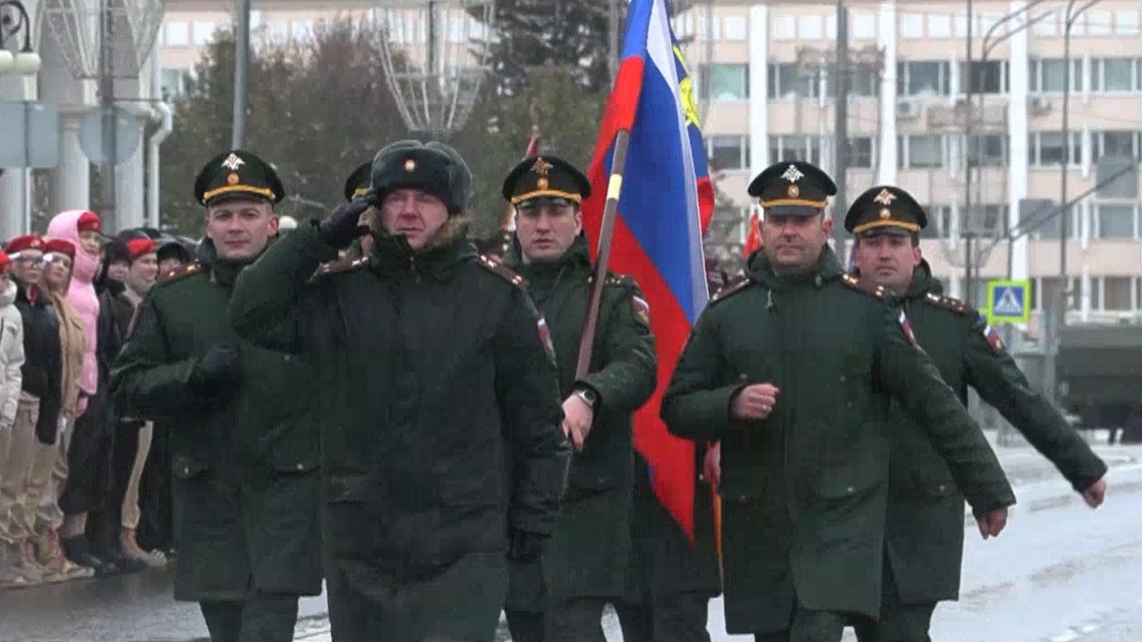 Первая репетиция торжественного шествия в честь Дня Победы прошла в Йошкар-Оле