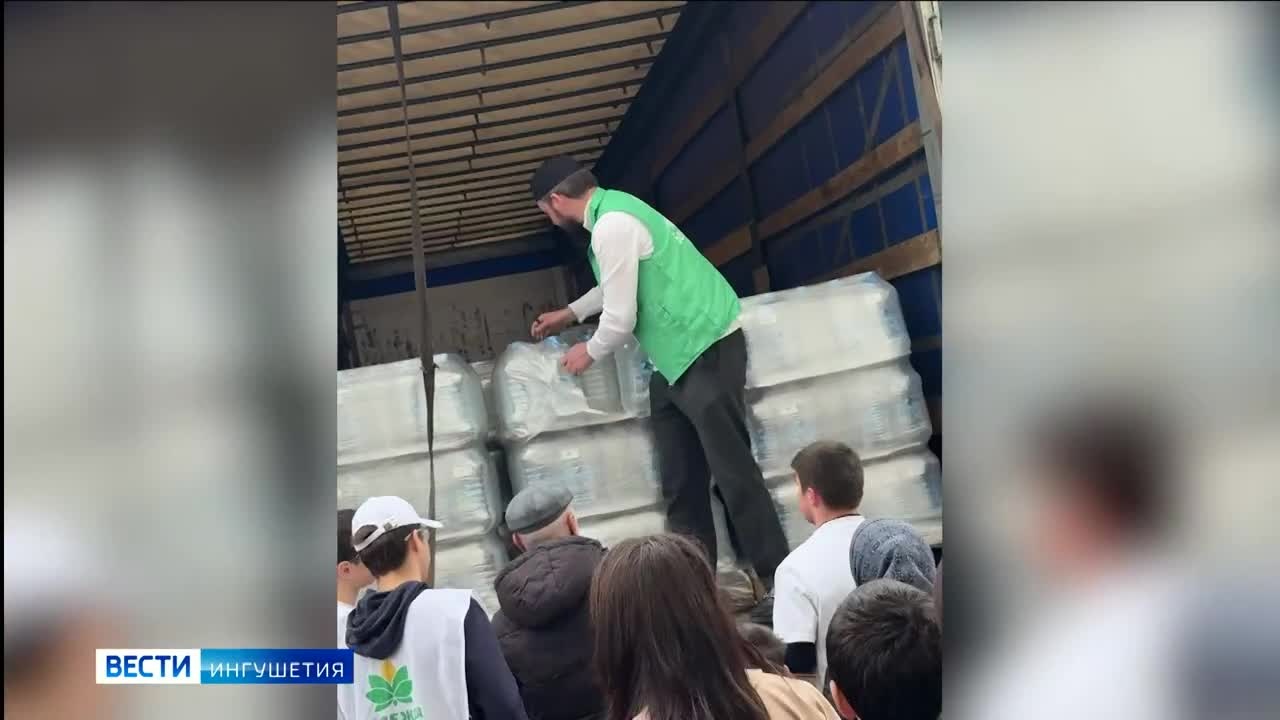 В Дагестан из Ингушетии доставлено 56 большегрузов родниковой воды