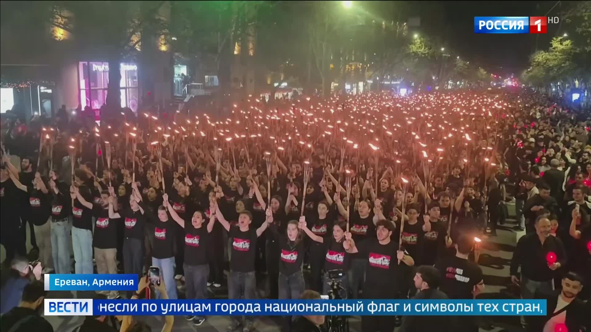 Путин назвал геноцид армян трагедией века: Ереван почтит память жертв факельным шествием.