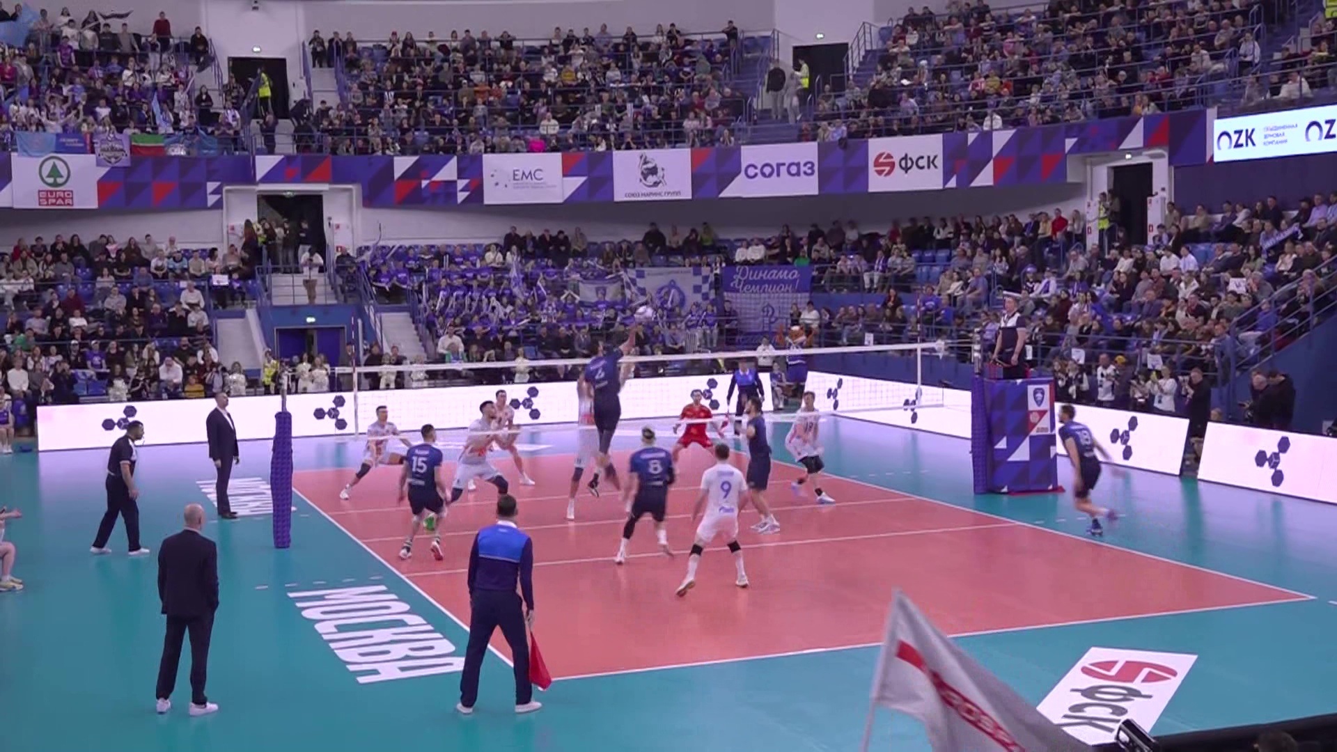 Московское "Динамо" в пятый раз в истории выиграло чемпионат России по волейболу