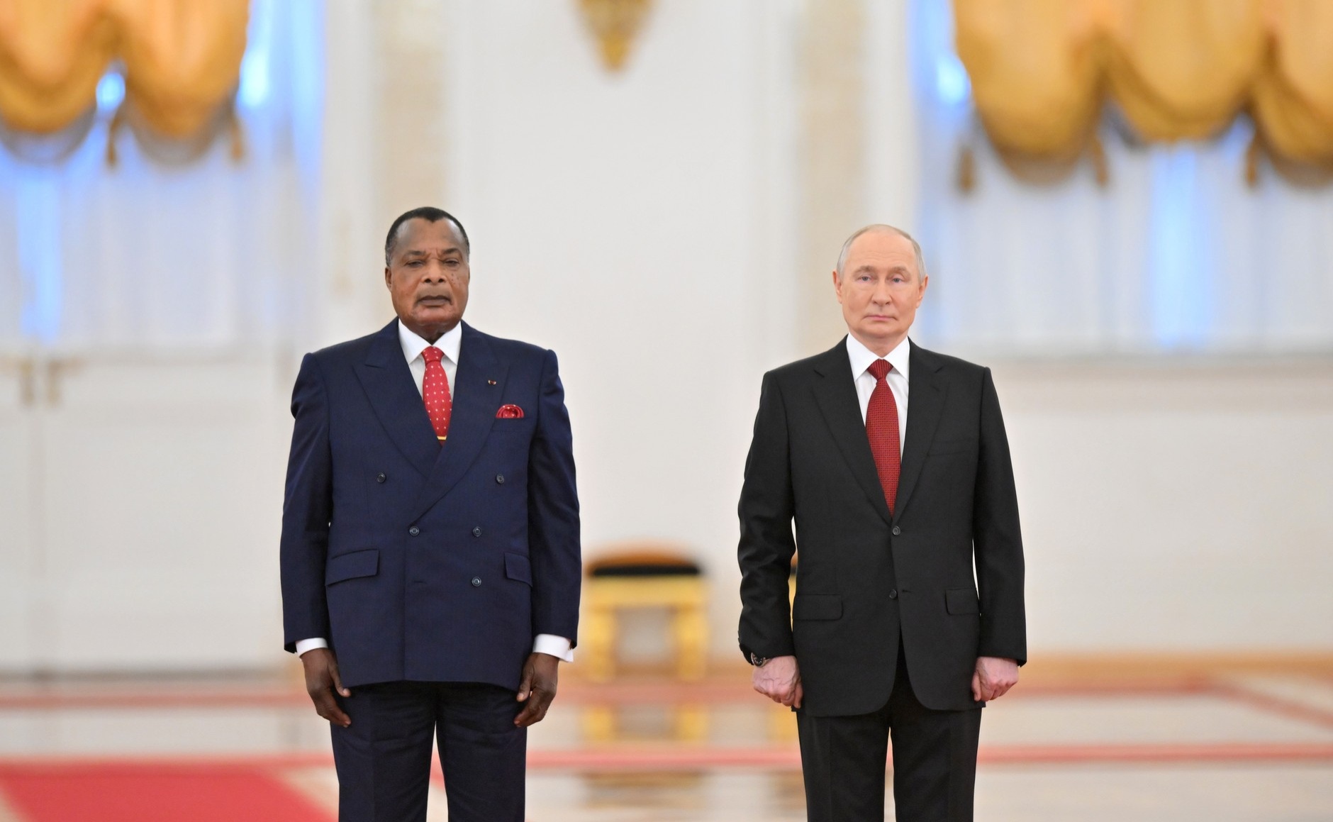 Президент Конго после переизбрания прибыл в Россию с первым государственным визитом