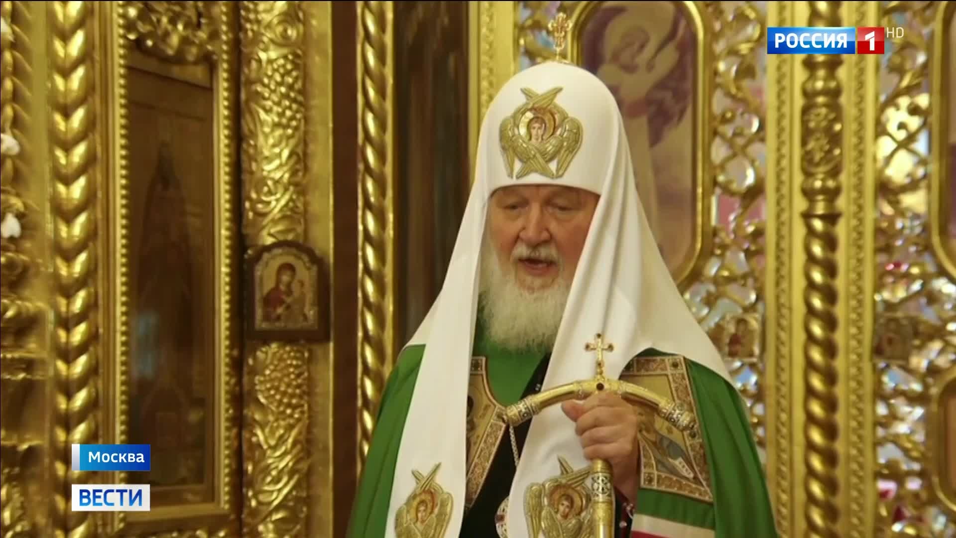 Патриарх Кирилл в храме Успения в Троице-Лыково совершил божественную литургию