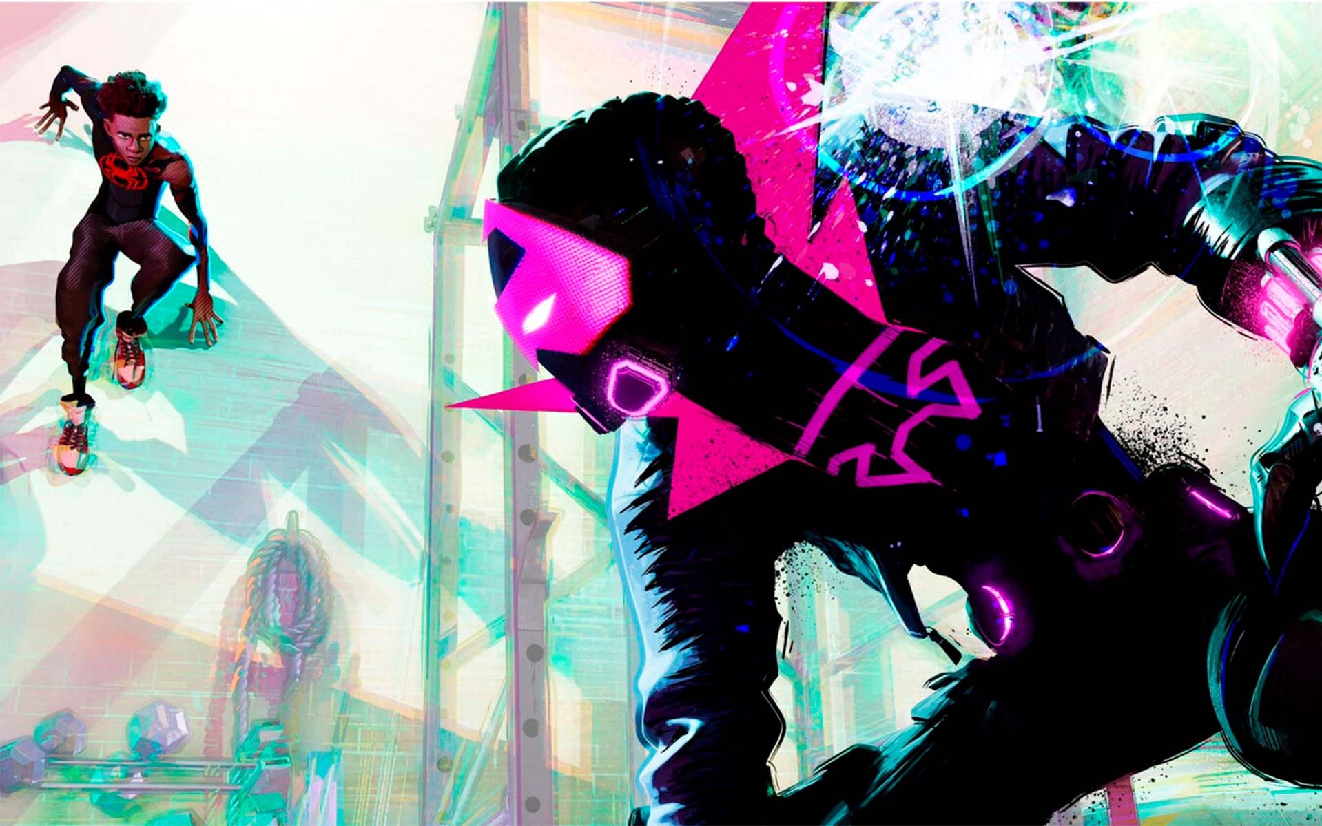 А что не входит в канон КВМ. Кадр из анимационного фильма "Spider-Man: Beyond the Spider-Verse" (2024)