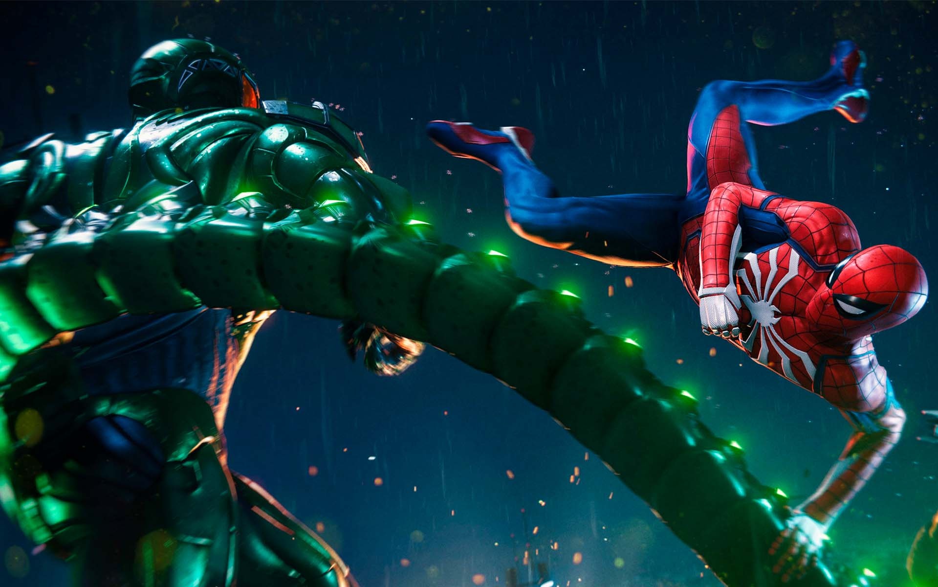 Человек-паук в видеоиграх и мультсериалах. Кадр из видео-игры "Marvel’s Spider-Man" (2018)