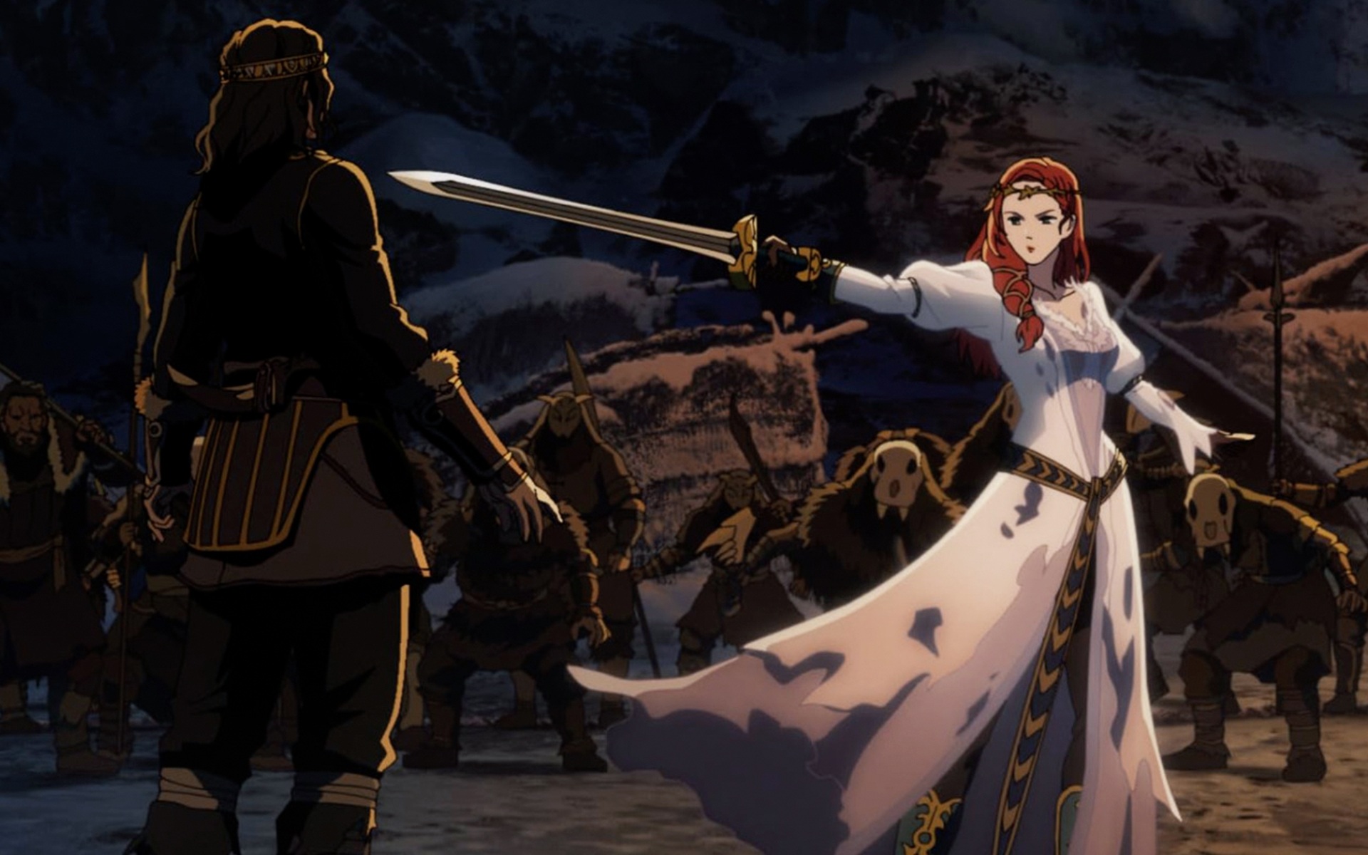 Кадр из мультфильма "Властелин колец: Война Рохирримов"