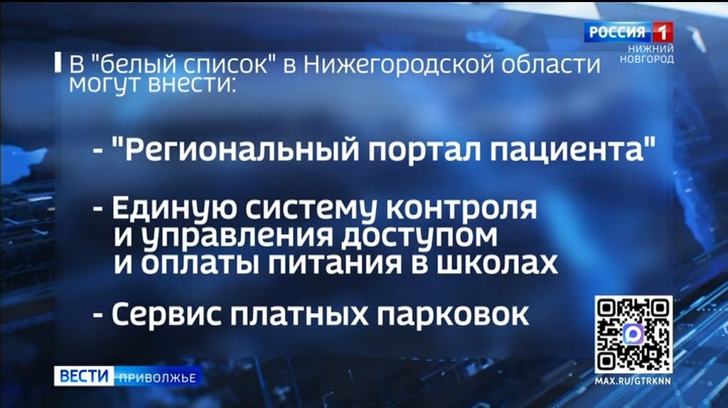 Новые цифровые сервисы планируют добавить в белый список в Нижегородской области