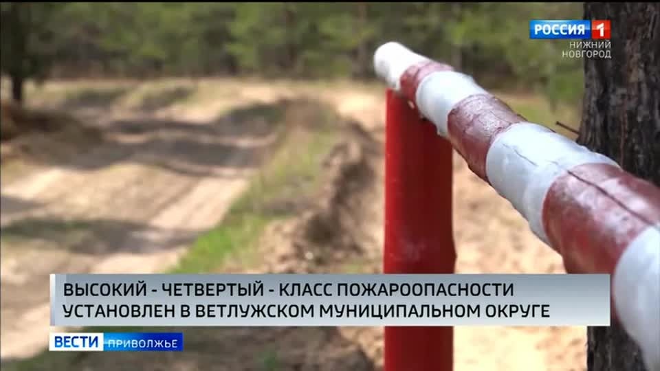 Высокий, четвертый класс пожароопасности, несмотря на дожди, установился в Ветлужском муниципальном округе