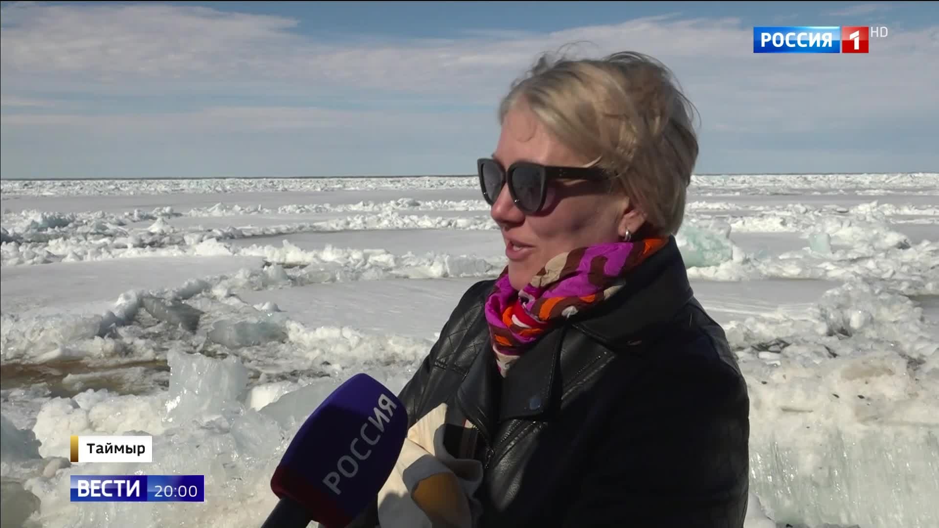 Ледовый взрыв на Енисее: начало лета на Таймыре