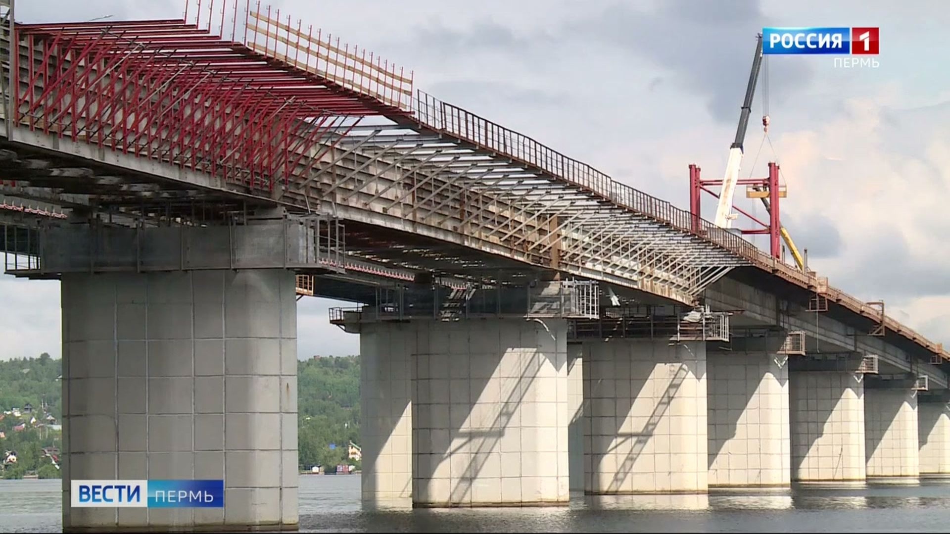 В Прикамье продолжается реконструкция старого моста через Чусовую