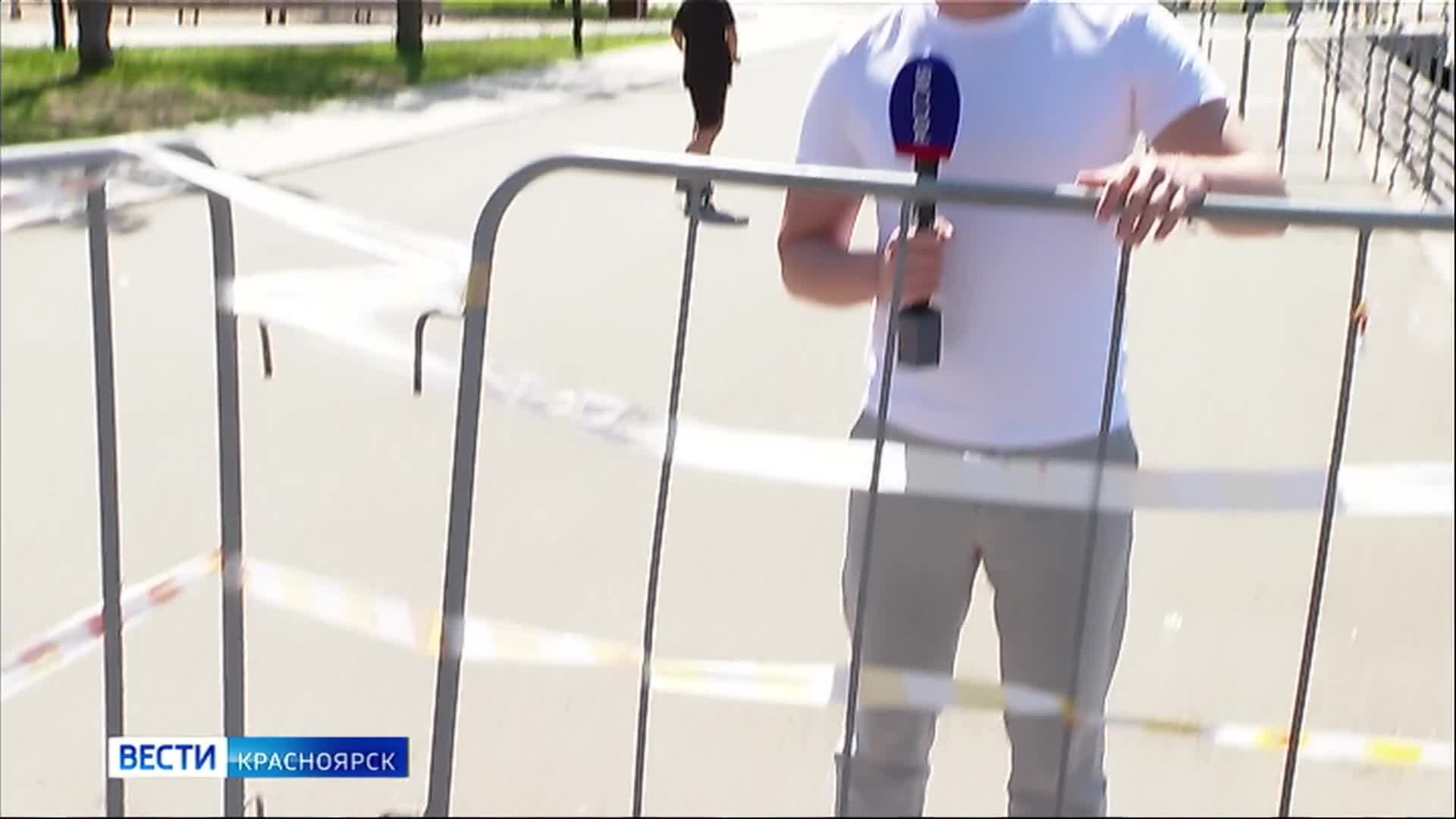 В Красноярске разрушаются набережные Енисея