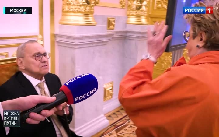 Кончаловский встречается с Путиным в Кремле.