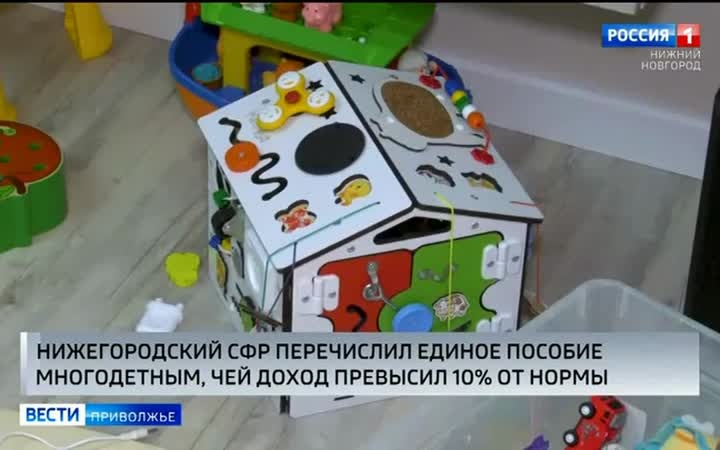 Отделение Социального фонда России пересчитало и перечислило единое пособие многодетным семьям