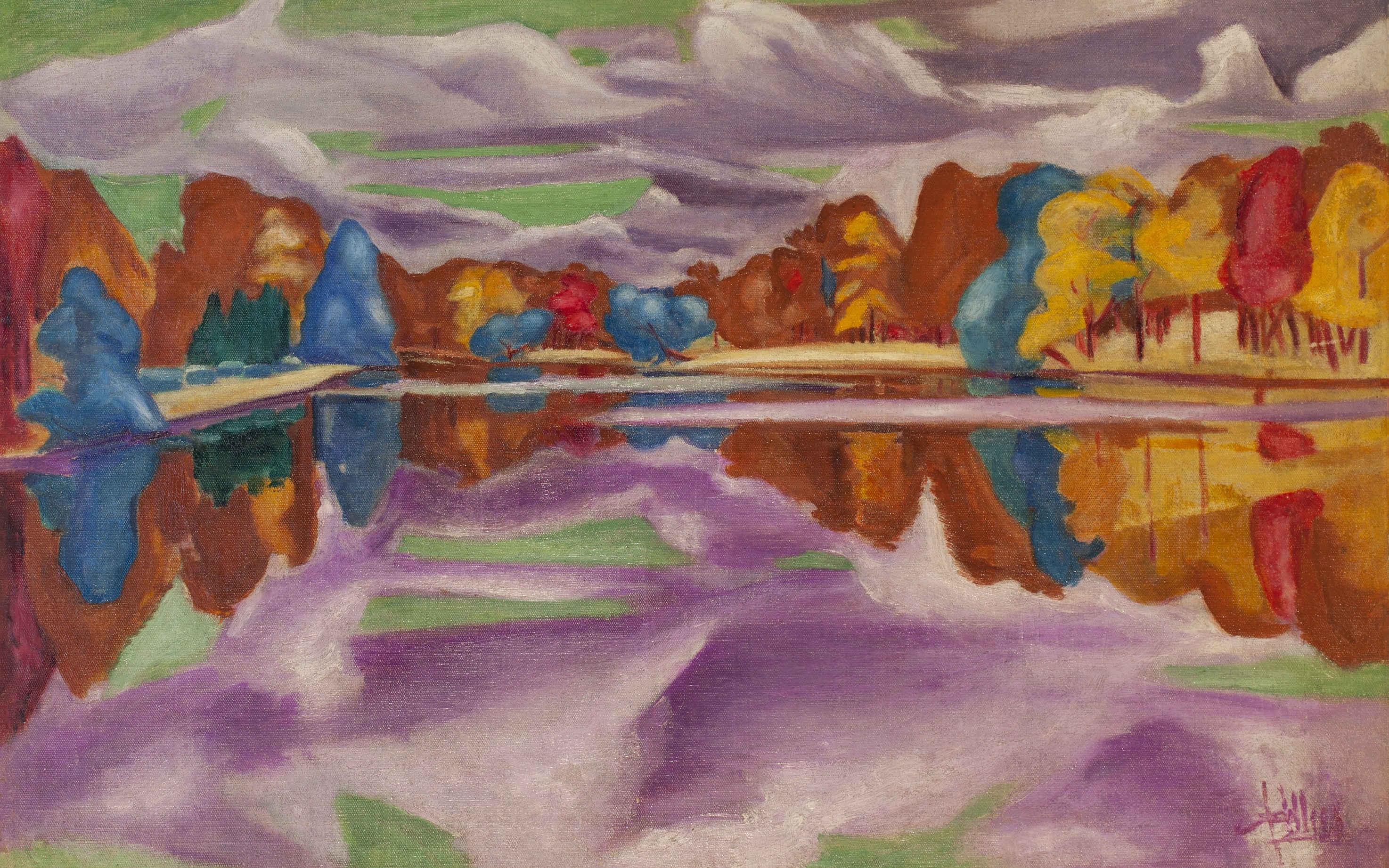 Фавста Шихманова "В Царском селе. Осенью", 1917, Собрание Аллы Есипович-Рогинской, Санкт-Петербург