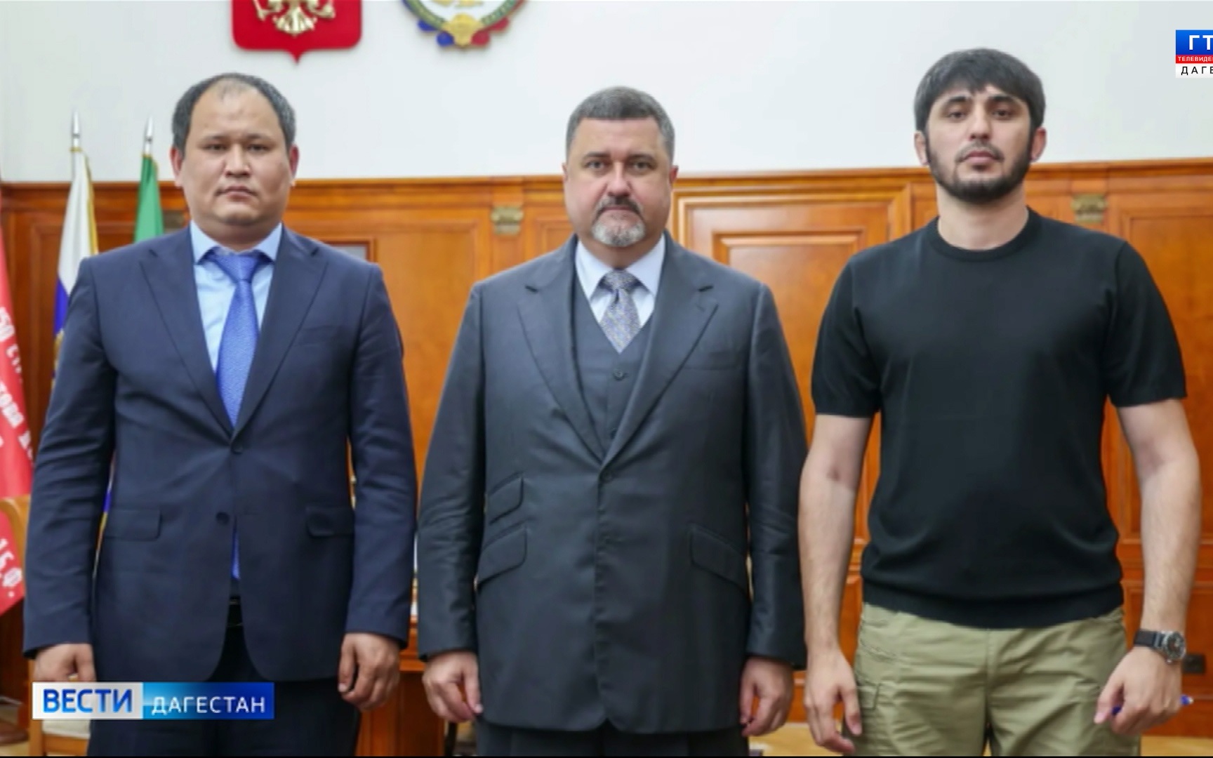 Федор Щукин провел встречу с командиром батальона «Каспий» Зауром Мингишиевым