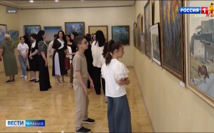 Национ наукон библиотекæйы байгом Джиоты Вадимы æмæ Бититы Зæлинæйы куыстыты равдыст «Райгуырæн мотивтæ»