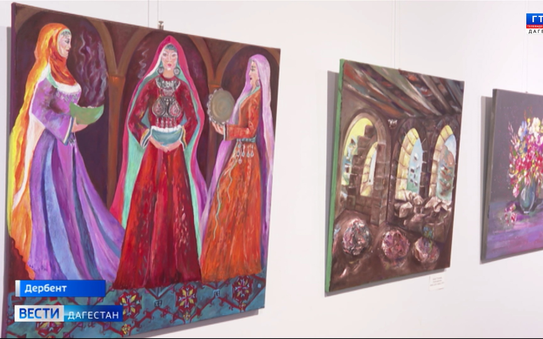 Персональная выставка Шахри Тахнаевой "Время. Пространство" открылась в Дербенте
