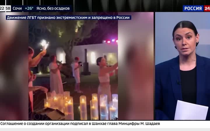 Гости свадьбы Касаткиной танцуют под русскую попсу.