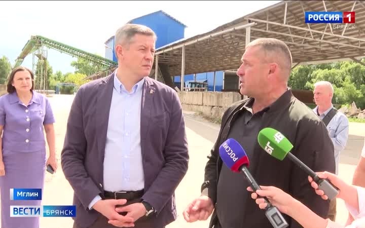 Врио губернатора Егор Ковальчук побывал с рабочей поездкой в Мглинском районе