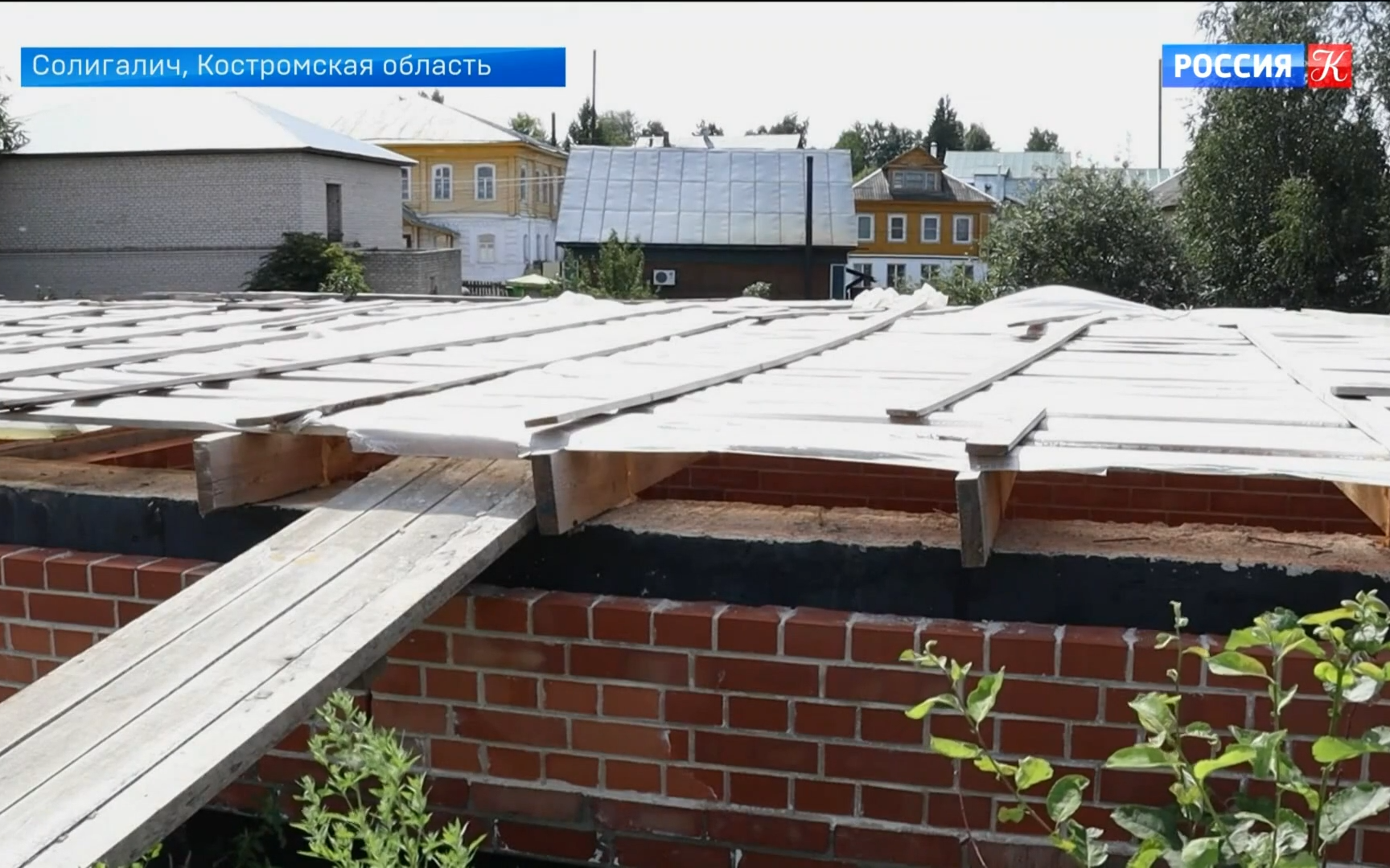 В Солигаличе восстанавливают единственные в России деревянные торговые ряды XIX века