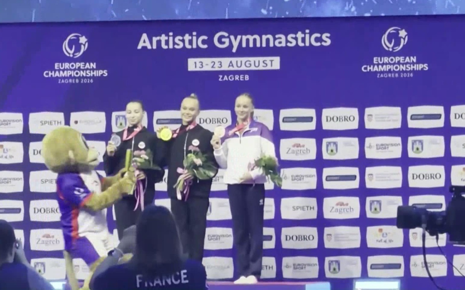 Российские гимнастки заняли первое и второе места на чемпионате Европы в Хорватии
