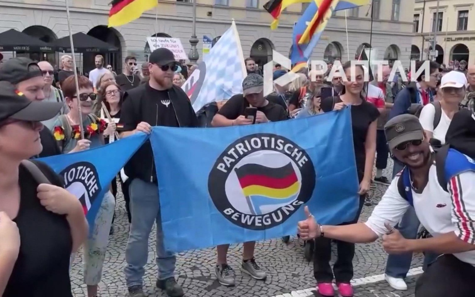В Германии прошли акции протеста против вовлечения страны в конфликт с Россией