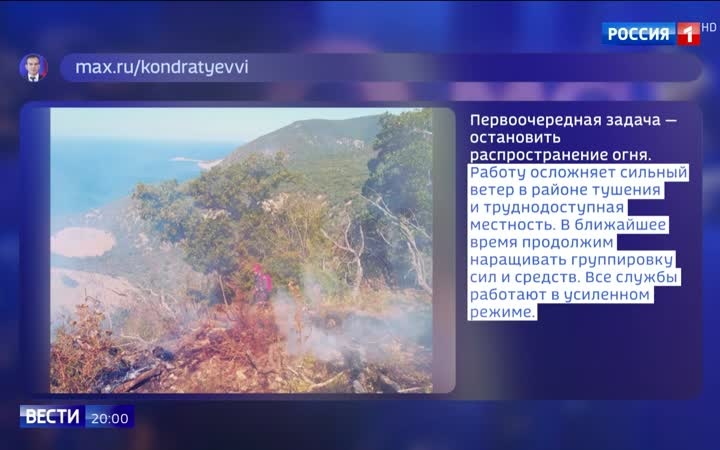 В Краснодарском крае пожар в заповеднике "Утриш" вызван падением украинского беспилотника.